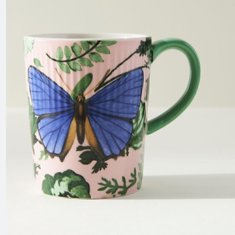 Anthropologie Athelia butterfly mug SOLD OUT